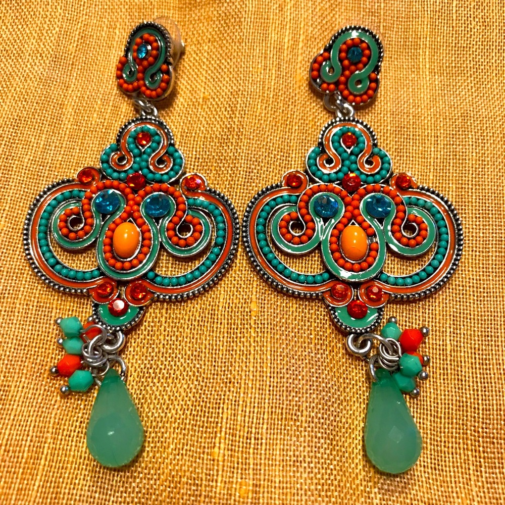 Ornate Beaded Earrings